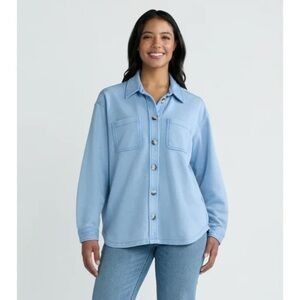 Time and Tru Women’s Knit Shacket / XXL / Light Blue
Excellent Condition
